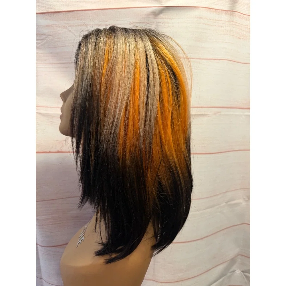 Dark colored wig synthetic